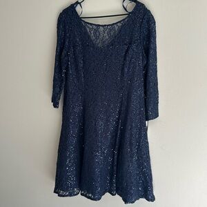 NWT Blue Sequin Dress